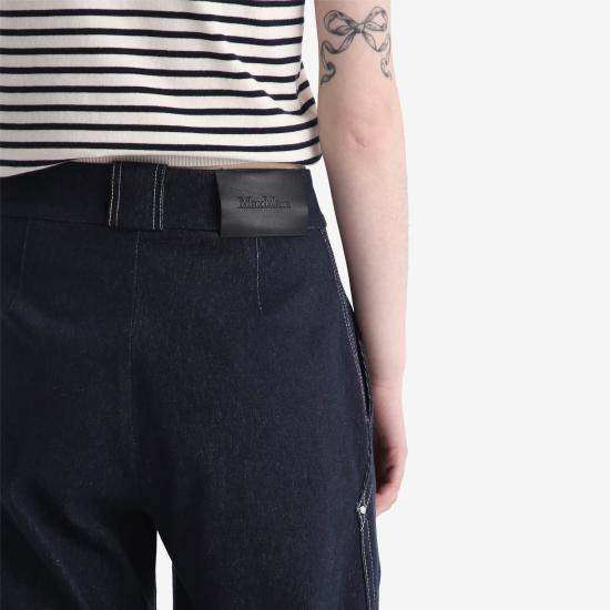 25SS 막스마라 스트레이트 팬츠 1178102800211781028600002 NAVY DOM - MAX MARA