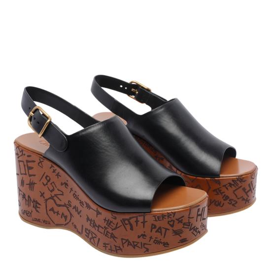 26SS 끌로에 샌들 C25U10GLU 001 Black - CHLOE