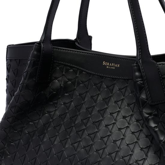 26SS 세라피안 숄더백 SRMOSWLL684532A 001 Black - SERAPIAN
