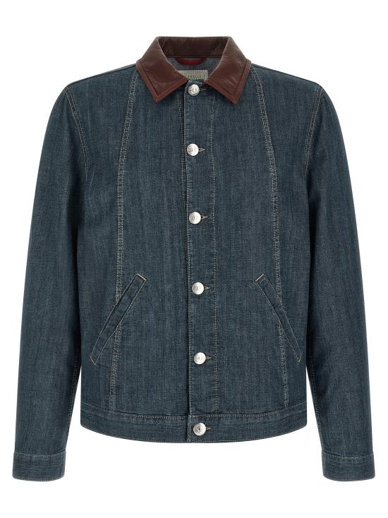 26SS 브루넬로 쿠치넬리 데님 자켓 MH2636914COH51 Blue