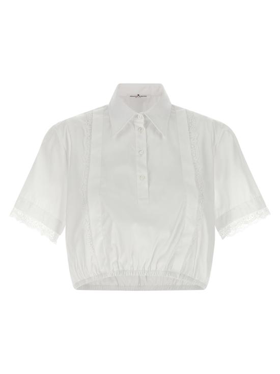26SS 에르마노 설비노 블라우스 D482L323APBQP10601 White