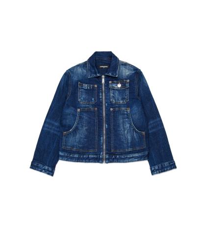 26SS [키즈] 디스퀘어드2 캐주얼 자켓 DQ3239 D0AFS DQ01 Blue