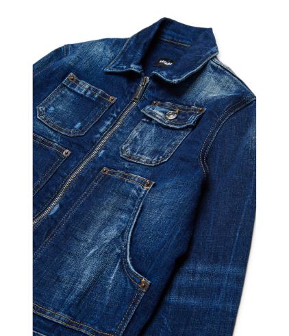 26SS [키즈] 디스퀘어드2 캐주얼 자켓 DQ3239 D0AFS DQ01 Blue - DSQUARED2