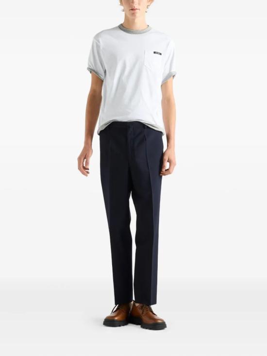 26SS 프라다 반팔 티셔츠 UJN960SOOO 1801 F0AV1 BIANCO GRIGIO - PRADA