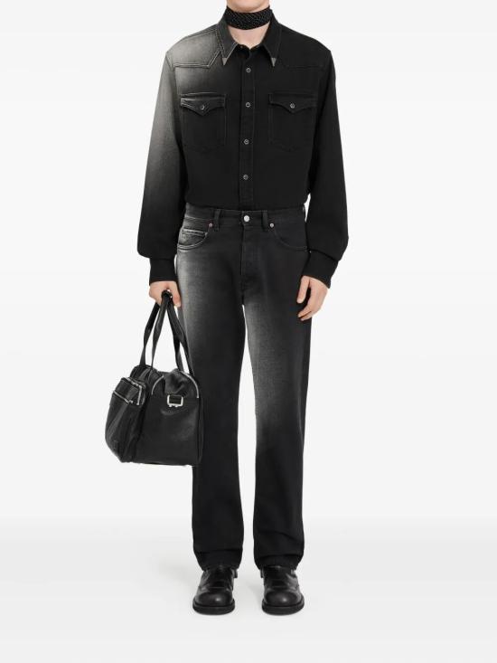 25FW MM6 메종마르지엘라 스트레이트 팬츠 SH2LA0037S30743 971 BLACK - MM6 MAISON MARGIELA