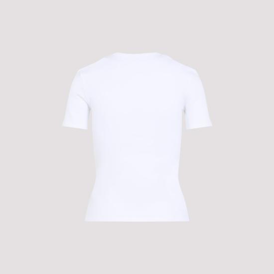 26SS 셀린느 리브드 코튼 저지 트리오프 반팔 티셔츠 RX0IX1407 01MA WHITE - CELINE