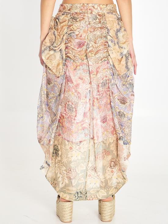 26SS 짐머만 롱 스커트 7140SC261 SPLIFLO MULTICOLOR - ZIMMERMANN