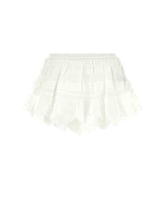 26SS 이자벨마랑에뚜왈 숏 스커트 SH0255FAD1J05E WHITE