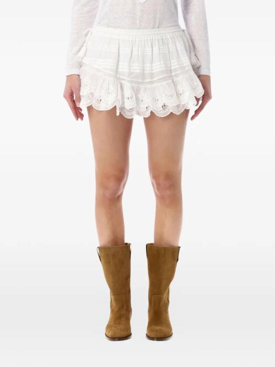 26SS 이자벨마랑에뚜왈 숏 스커트 SH0255FAD1J05E WHITE - ISABEL MARANT ETOILE