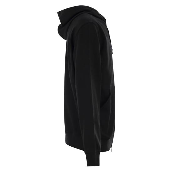 26SS 브루넬로 쿠치넬리 코튼 후드 집업 MW8639069G BLACK - BRUNELLO CUCINELLI