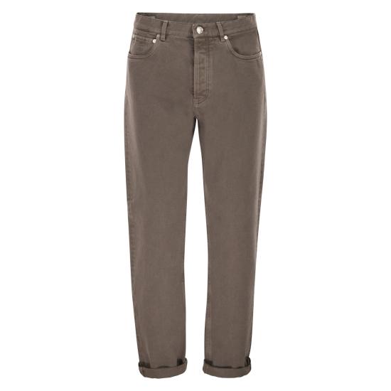 26SS 브루넬로 쿠치넬리 스트레이트 팬츠 M237PO1090 HAZELNUT