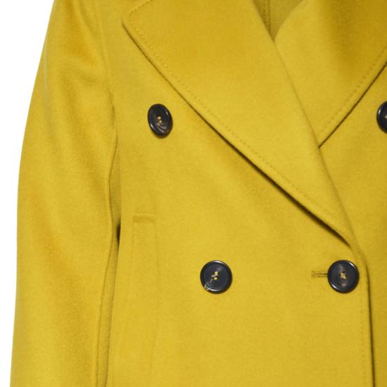 25FW 에스막스마라 CABAN 카반 더블 브레스티드 울 피코트 2529086011600 052 Dark Yellow - 'S MAX MARA