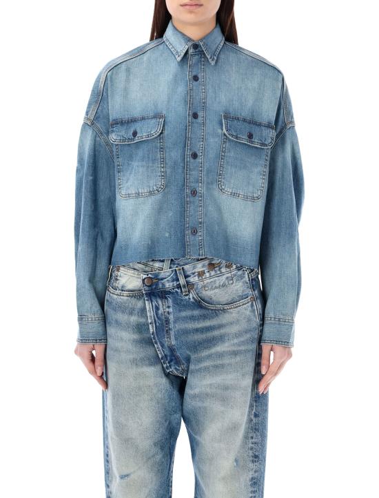 26SS 알13 반팔 티셔츠 R13W3163243 4003 BRINDLEY BLUE