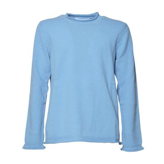 25FW 꼼데가르송 라운드 넥 울 스웨터 FPN007W25 SBLUE Clear Blue