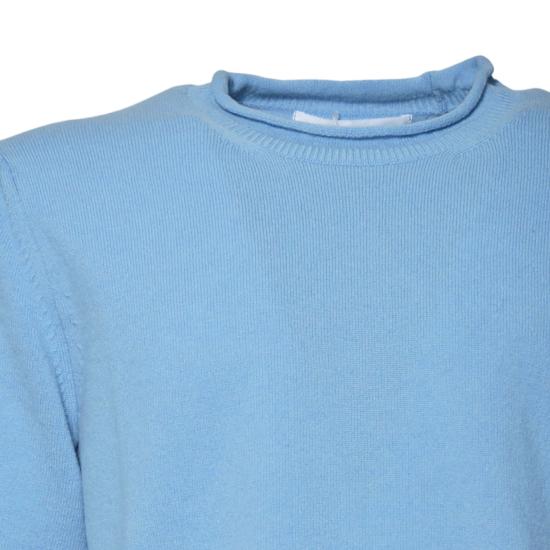 25FW 꼼데가르송 라운드 넥 울 스웨터 FPN007W25 SBLUE Clear Blue - COMME DES GARCONS