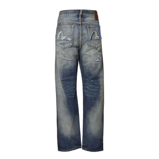 25FW 에비수 데님 팬츠 2EAHTM5JE1050 INDIGO Denim scuro - EVISU