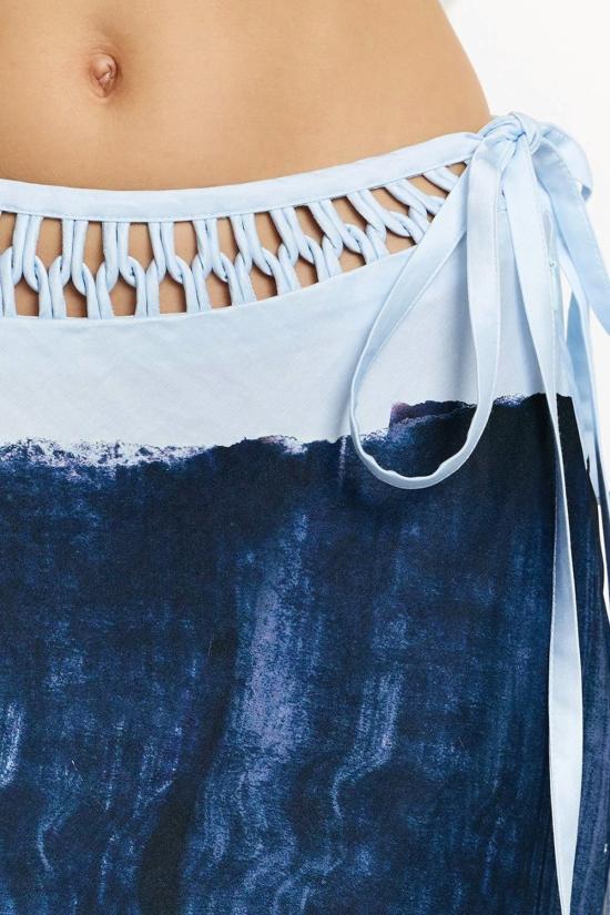  시그니피컨트 아더 롱 스커트 Significant Other Imali 맥시 스커트 캔버스 프린트 - SIGNIFICANT OTHER