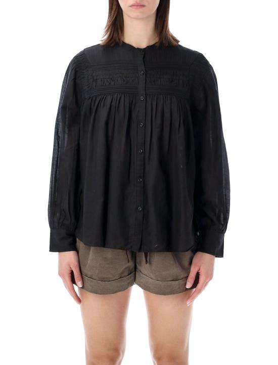 26SS 이자벨마랑에뚜왈 블라우스 HT0002FCB3J04E 01BK Nero