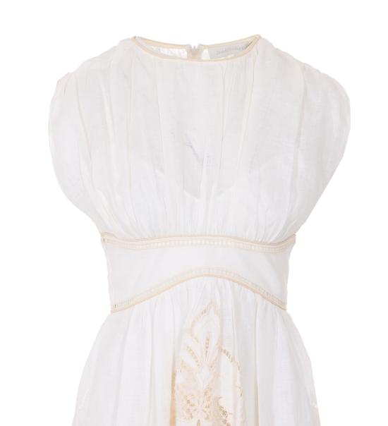 26SS 짐머만 미디 원피스 5972DRS263 CRM White - ZIMMERMANN