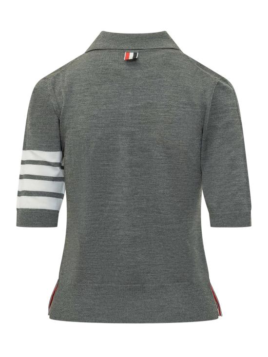 25FW 톰브라운 폴로 티셔츠 FKP053AY1014 035 MED GREY - THOM BROWNE