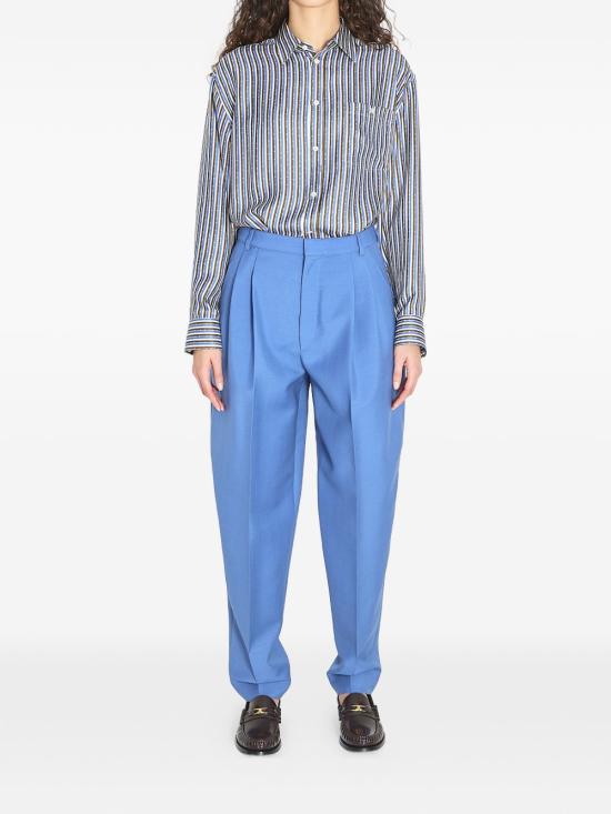 26SS 셀린느 실크 트윌 오버사이즈 셔츠 RC09Y2I73 GFQ2 Blue - CELINE