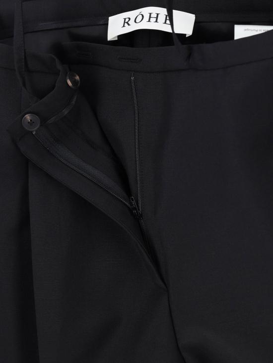 26SS 로에 스트레이트 팬츠 415 30 007 001 308 Black - ROHE