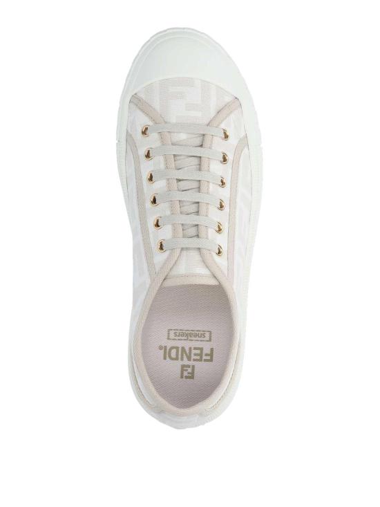 26SS 펜디 도미노 패브릭 로우탑 스니커즈 8E8325AJZXF1GQF White - FENDI