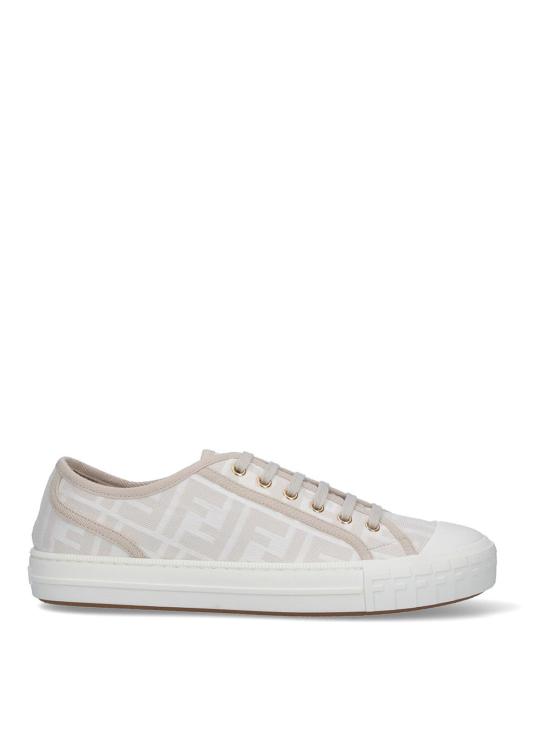 26SS 펜디 도미노 패브릭 로우탑 스니커즈 8E8325AJZXF1GQF White
