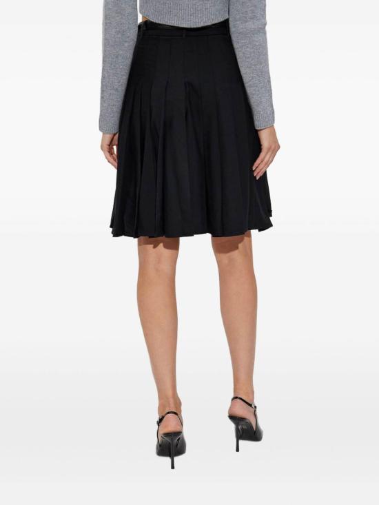 25FW 셀프 포트레이트 미디 스커트 AW25107MSKBBLACK Black - SELF PORTRAIT