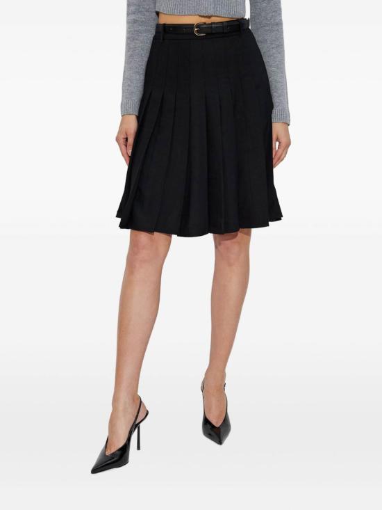 25FW 셀프 포트레이트 미디 스커트 AW25107MSKBBLACK Black - SELF PORTRAIT