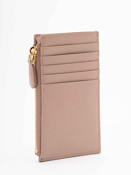  프라다 사피아노 가죽 지퍼 카드 지갑 1MC086QHHF0236 Light Pink - PRADA