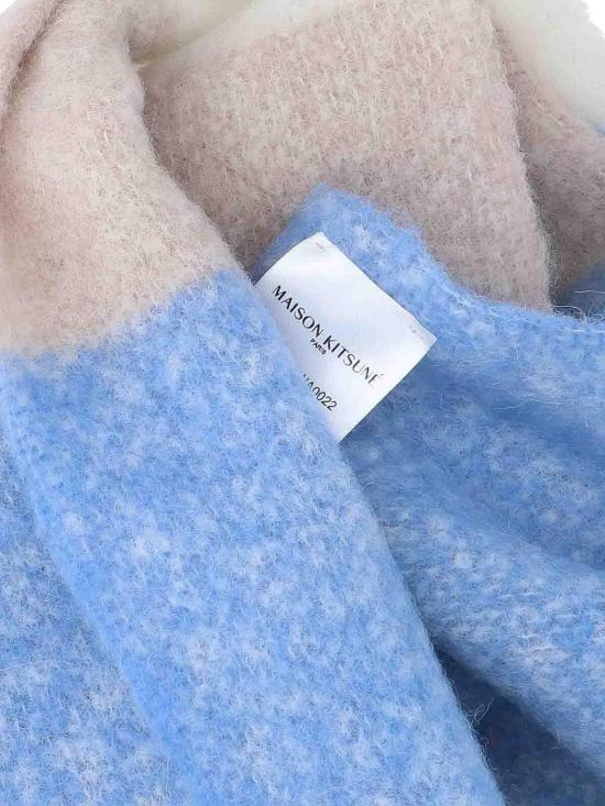 25FW 메종키츠네 알파카 스트라이프 스카프 PM06203WA00220360 Multicolour - MAISON KITSUNE