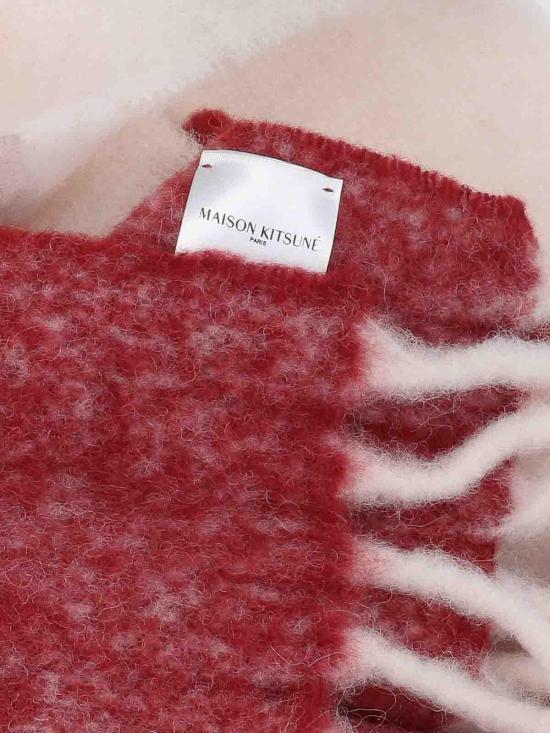 25FW 메종키츠네 알파카 스트라이프 스카프 PM06203WA00220390 Multicolour - MAISON KITSUNE