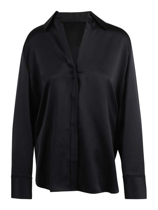 25FW 빈스 셔츠 V133313145001BLK Black