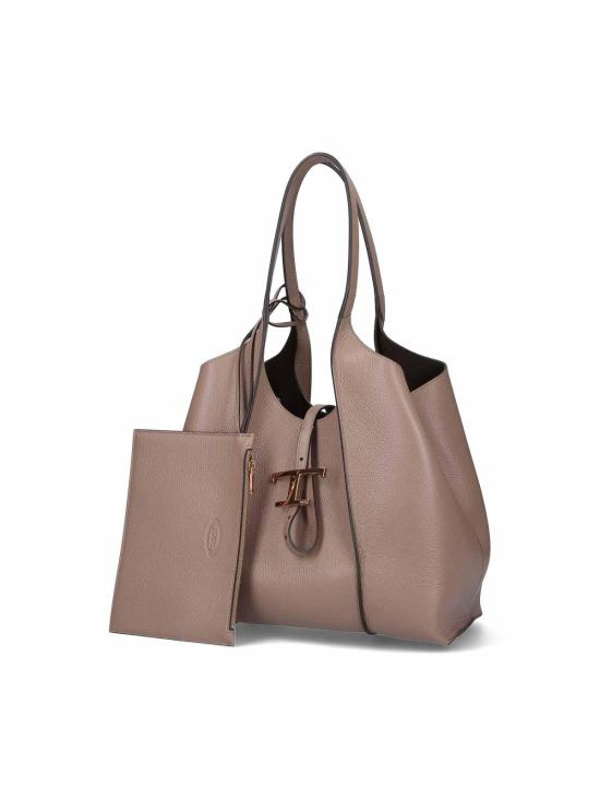 26SS 토즈 T 타임리스 쇼퍼 백 스몰 XBWTSBA0200XSOC413 Beige - TODS