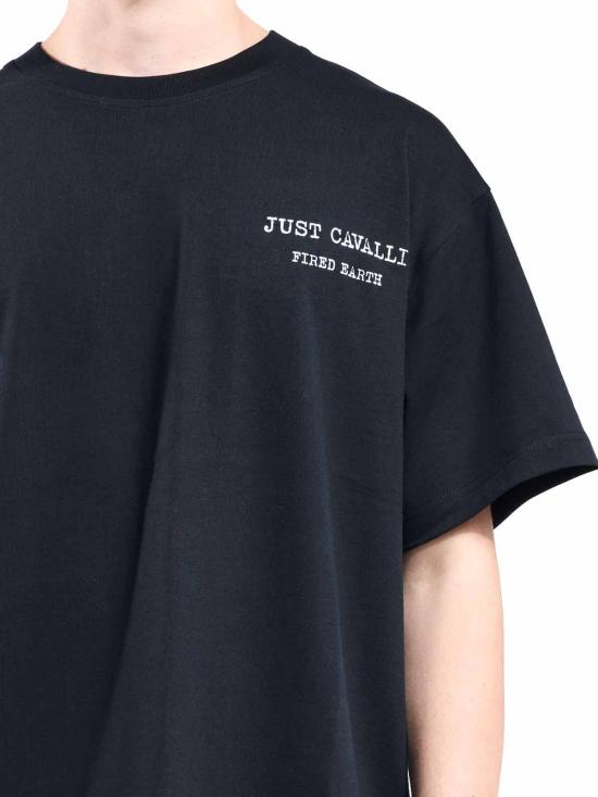 25FW 저스트까발리 반팔 티셔츠 79OAHE14CJ118899 Black - JUST CAVALLI