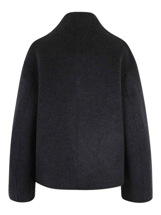  루루 스튜디오 미디 스커트 MEYERANTHRACITEMELANGE Grey - LOULOU STUDIO