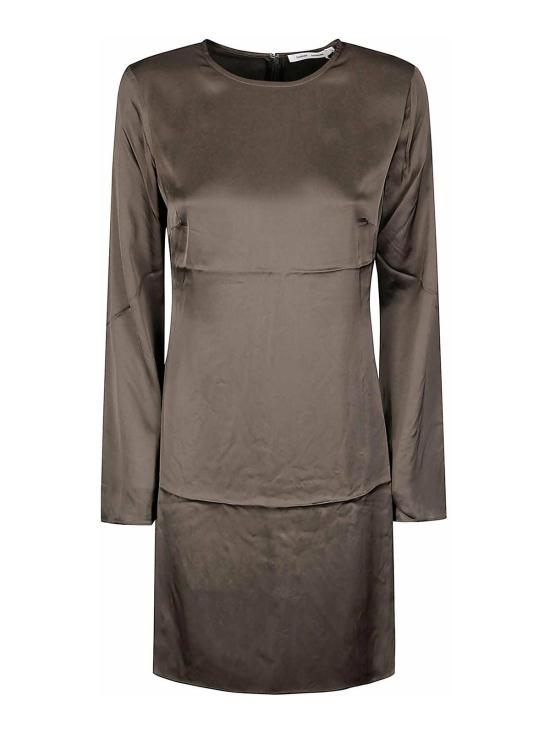 26SS 삼소앤삼소 미디 스커트 F25400095CLR002335 Dark Green