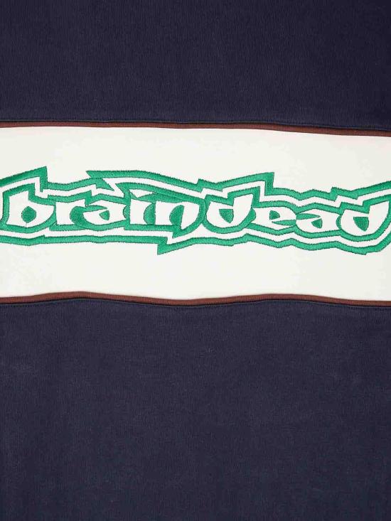 25FW 브레인데드 긴팔 티셔츠 F25T010045NAVY Dark Blue - BRAIN DEAD