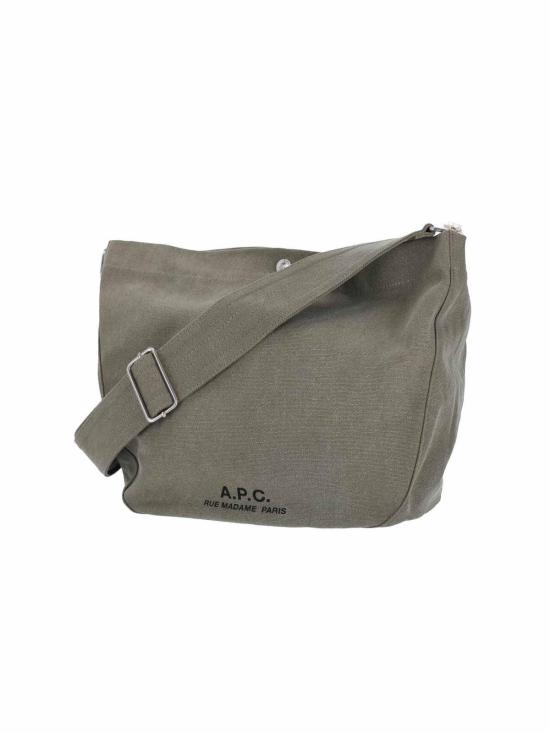 26SS 아페쎄 저널 로고 숄더백 PSAJZM61939JAA GREEN - A.P.C.