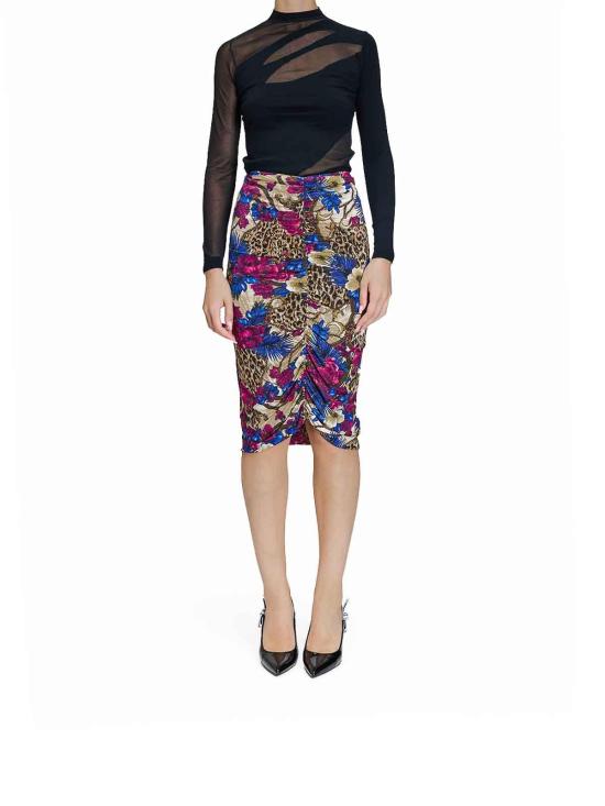 25FW 저스트까발리 미디 스커트 79PAE815JS531R69 Multicolour - JUST CAVALLI