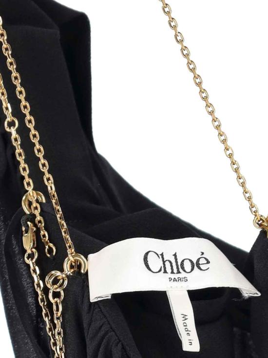 26SS 끌로에 롱 원피스 26SRO03002001 Black - CHLOE