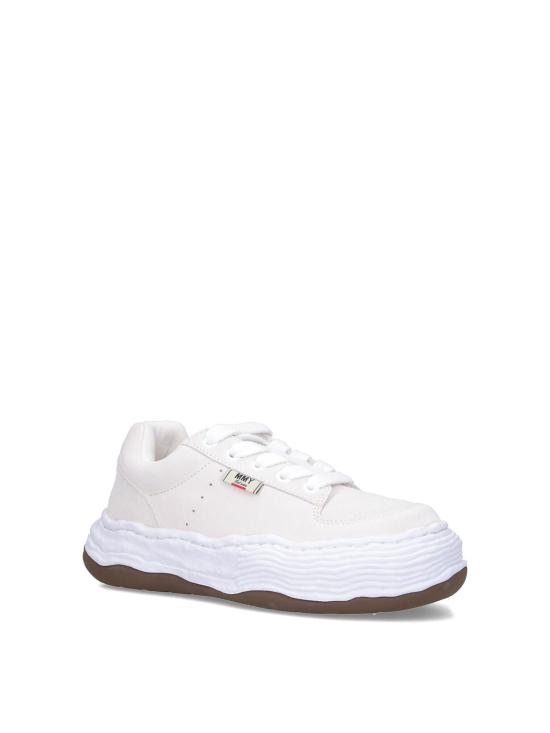 25FW 메종 미하라 야스히로 올리버 OG 솔 스웨이드 로우탑 스니커즈 A15FW702WHITE White - MAISON MIHARA YASUHIRO