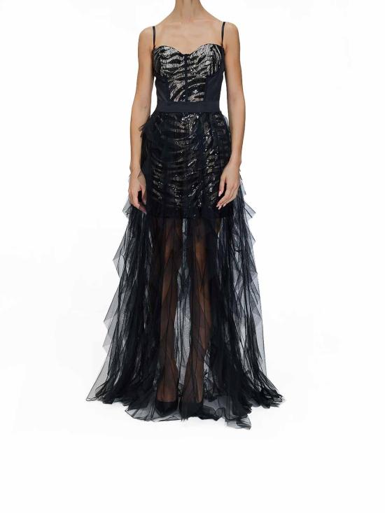 25FW 저스트까발리 롱 원피스 79PAO917J0222899 Black - JUST CAVALLI