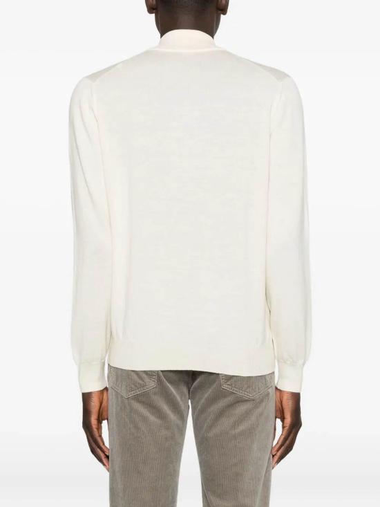 26FW 발바 집업 니트 228E13 White - BARBA