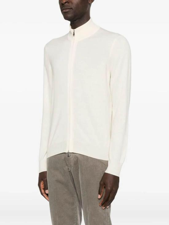 26FW 발바 집업 니트 228E13 White - BARBA