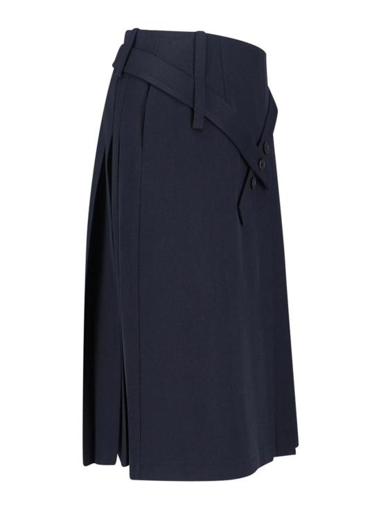 25FW 사이블사렐 미디 스커트 KILTSKIRTTITANMIDNIGHT Blue - SIBEL SARAL