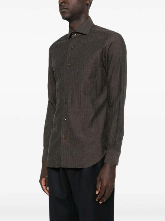 25FW 발바 긴팔 셔츠 K1U13P0150057U0003 Brown - BARBA