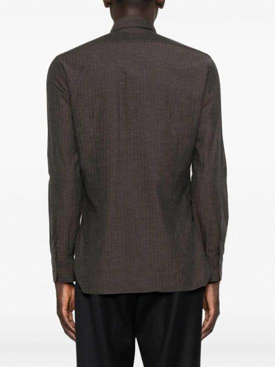 25FW 발바 긴팔 셔츠 K1U13P0150057U0003 Brown - BARBA