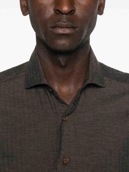 25FW 발바 긴팔 셔츠 K1U13P0150057U0003 Brown - BARBA